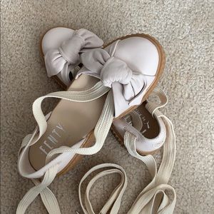 Puma Fenty by Rihanna Lace Up Platform Sandal Pink